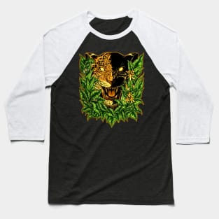 Lightning Leopard Dark Forest Baseball T-Shirt